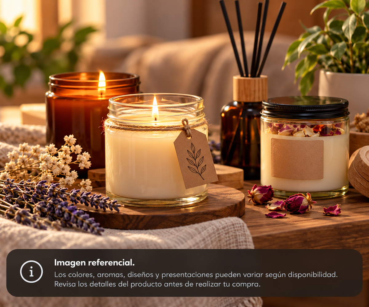 Velas artesanales y aromaterapia